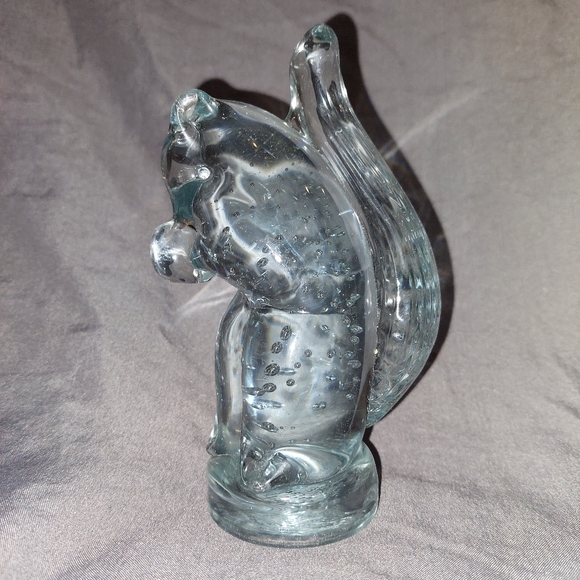 VTG Altaglass Solid Glass Squirrel 1980 Made In Canada Marked Bubble Paperweight - Picture 2 of 9